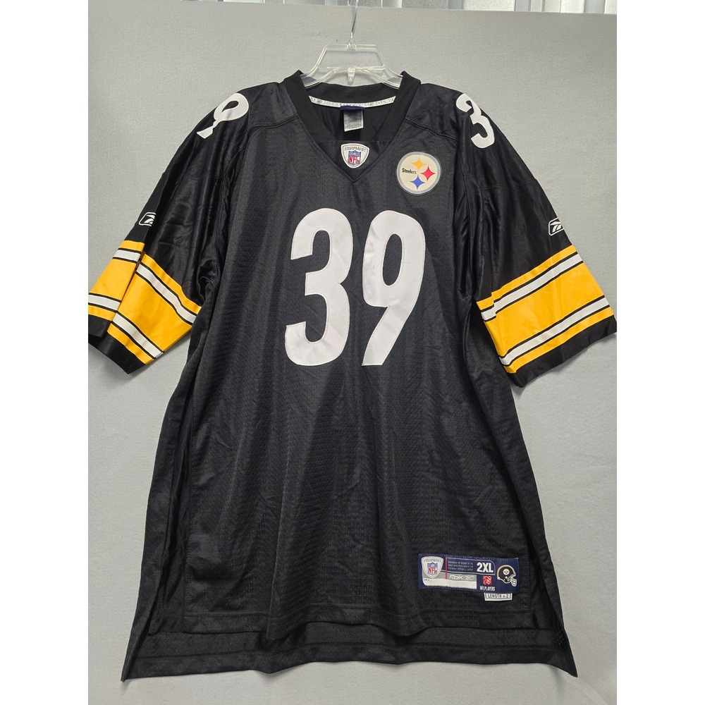 Pittsburgh Steelers NFL Football Jersey 39 Parker Reebok Mens 2XL Black Gold